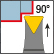 Ext 90° App Face 60° Triangle